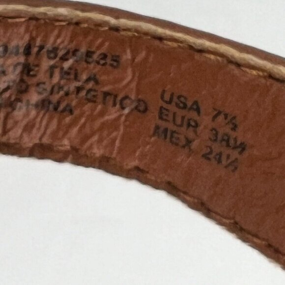 Time and Tru Womens Blue Ankle Strap Buckle Denim Size 7.5 Espadrille Flats - Picture 9 of 9